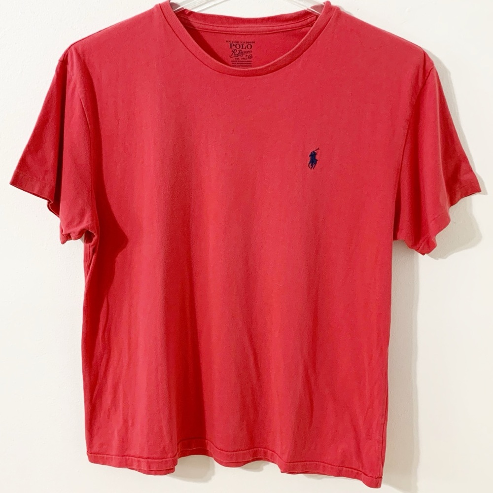 Polo Ralph Lauren Short Sleeve Cotton Classic Tee Shirt Crewneck Straight Hem